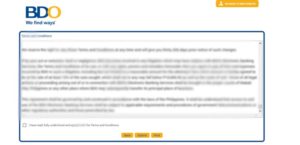 BDO Online Banking