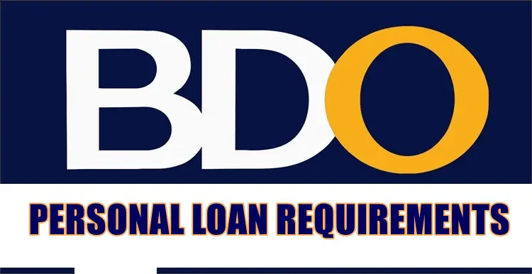 BDO Personal Loan Requirements