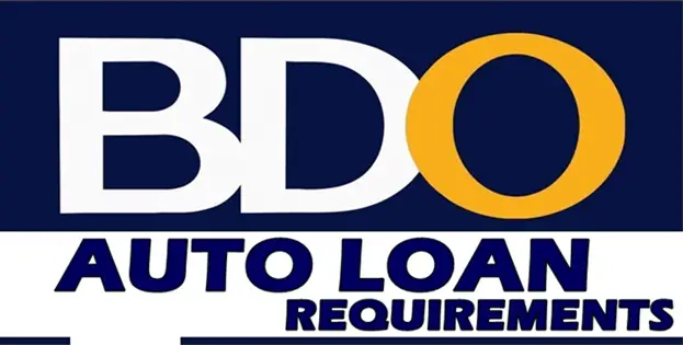 BDO Auto Loan Requirements List