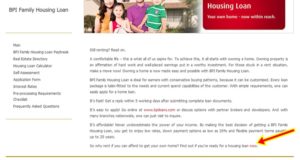 BPI Housing Loan