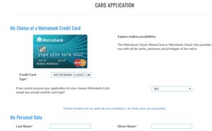 Metrobank Mastercard
