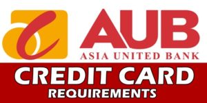 AUB Credit Card Requirements