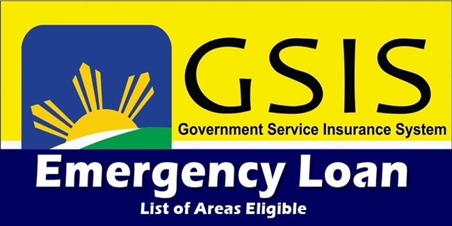 GSIS Emergency Loan Areas