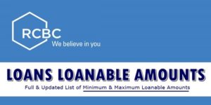 RCBC Loans Loanable Amounts