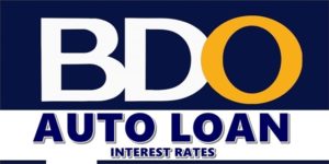 BDO Auto Loan Interest Rates