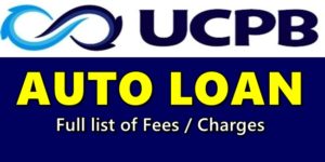 UCPB Auto Loan Fees