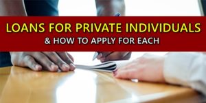 Loans For Private Individuals