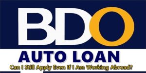 BDO Auto Loan