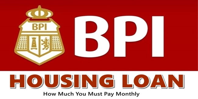 BPI Housing Loan Monthly Amortization