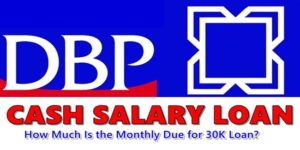 DBP Cash Salary Loan