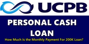 UCPB Personal Cash Loan