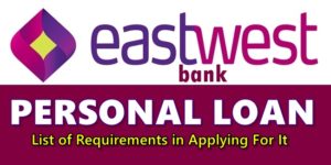 EastWest Bank Personal Loan