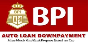 BPI Auto Loan Downpayment