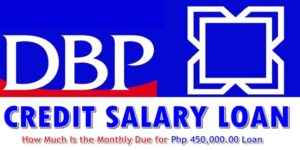 DBP Credit Salary Loan