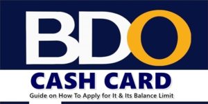 BDO Cash Card