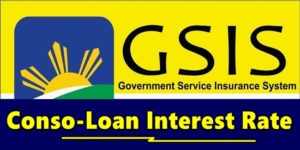 GSIS Conso-Loan Interest Rate