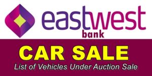 EastWest Bank Car Sale