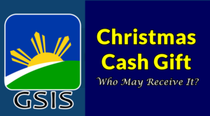 GSIS Cash Gift For Christmas 2020