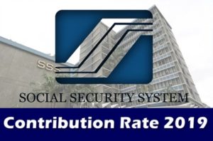 SSS Contribution Rate 2019