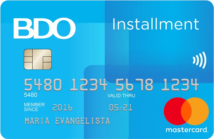 BDO Installment Card