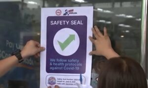 Safety Seal Certificate