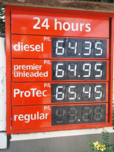 Fuel price increase