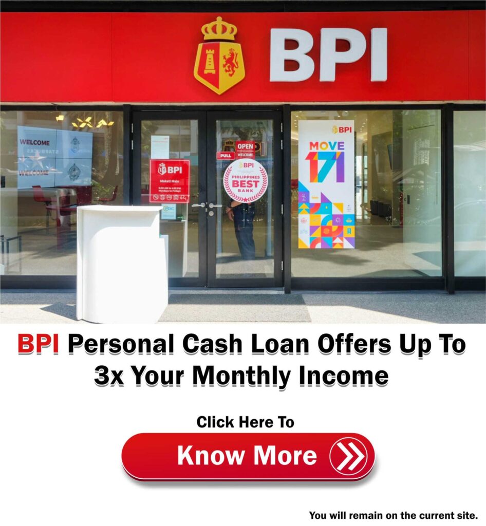 BPI Personal Cash Loan ads