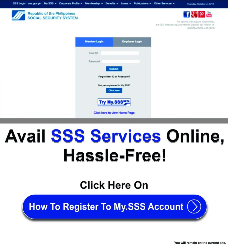 How To Register to My.SSS Account ads