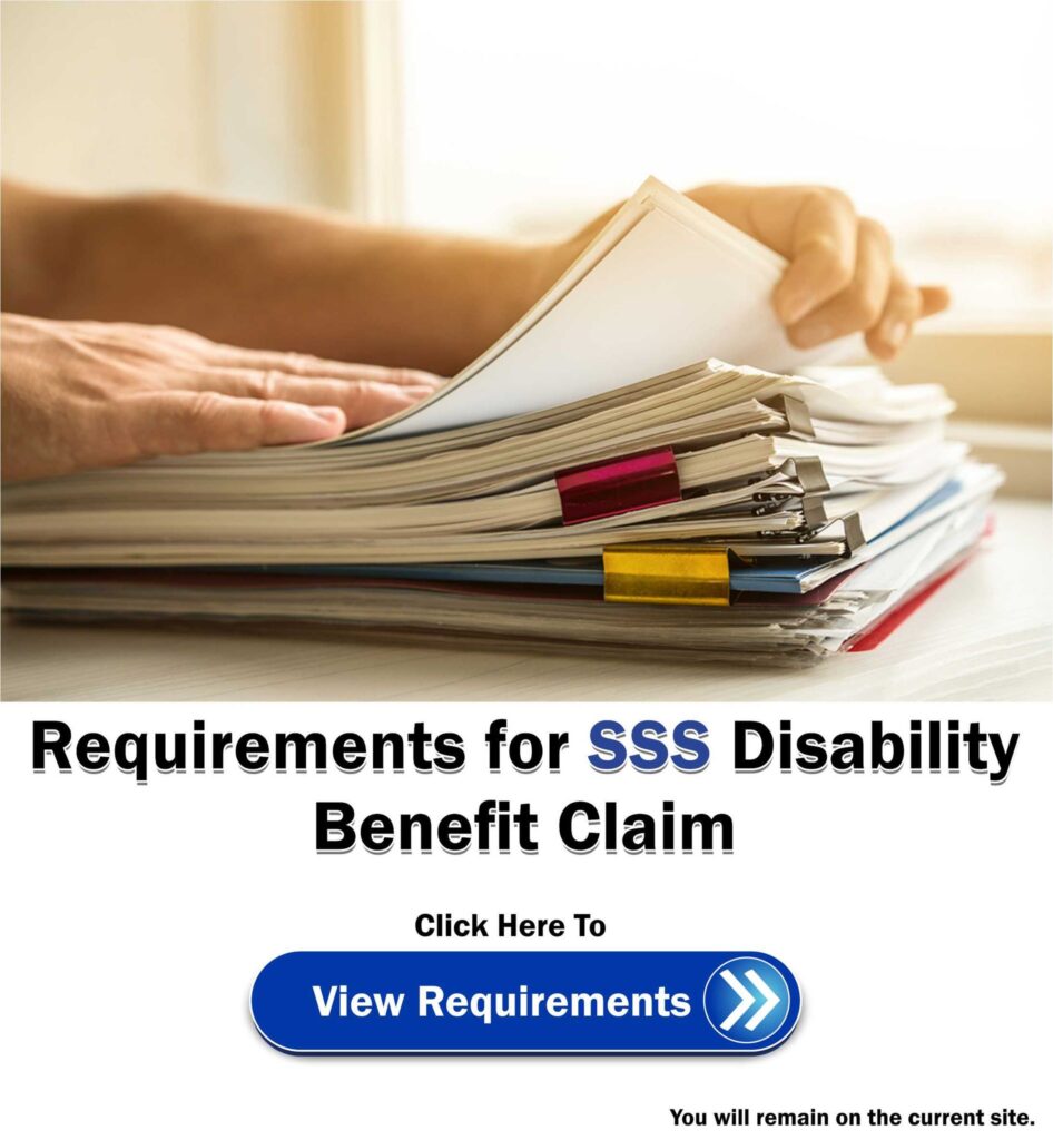Requirements for SSS Disability Benefit ads