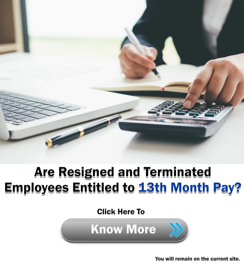 Resigned, Terminated Employees 13th Month Pay ads