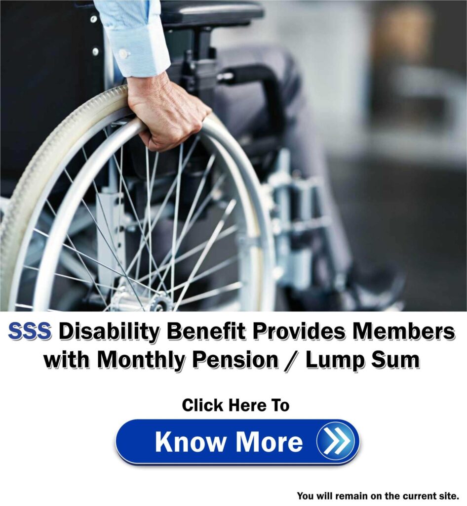 SSS Disability Benefit ads