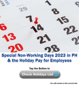 Special Non-Working Days ads