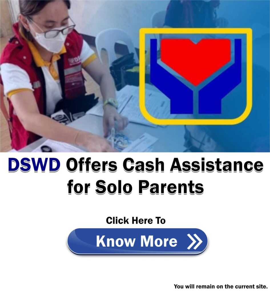 DSWD Cash Assistance for Solo Parents