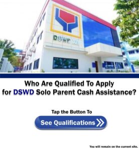 Qualifications DSWD Solo Parent Cash Assistance ads