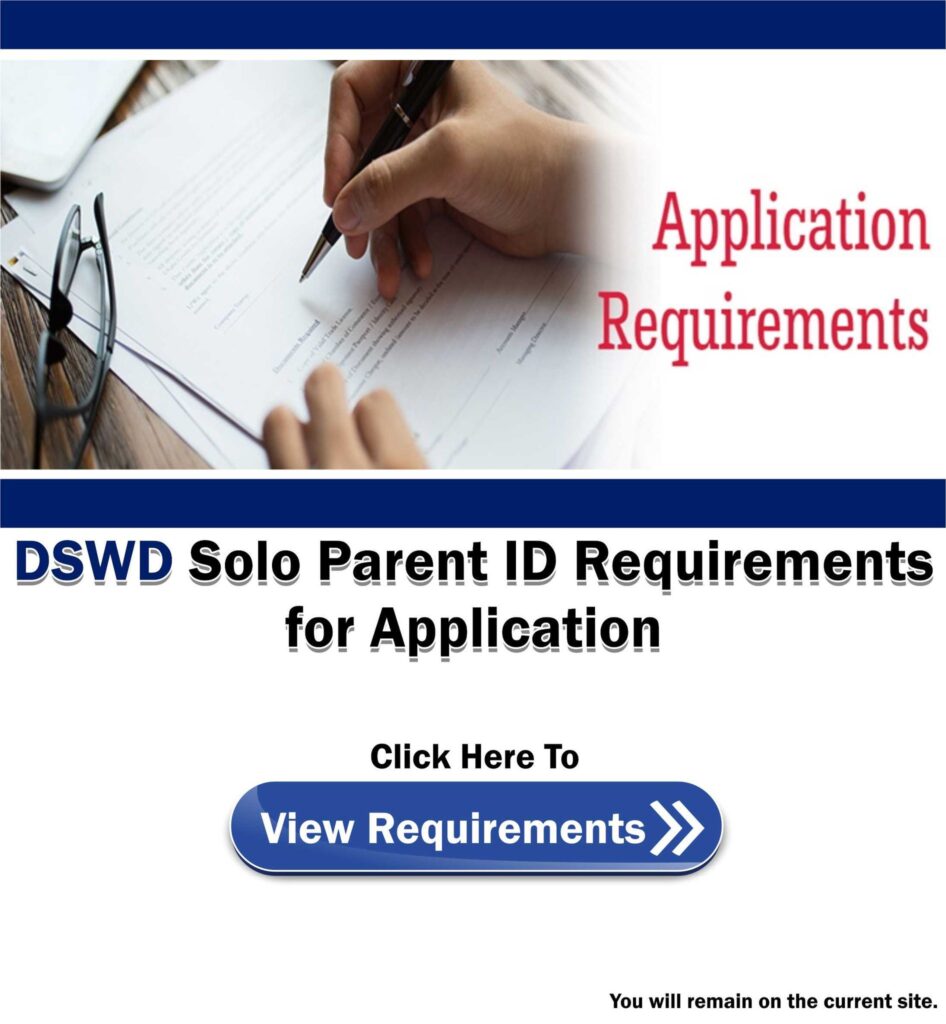 Requirements for DSWD Solo Parent ID Application