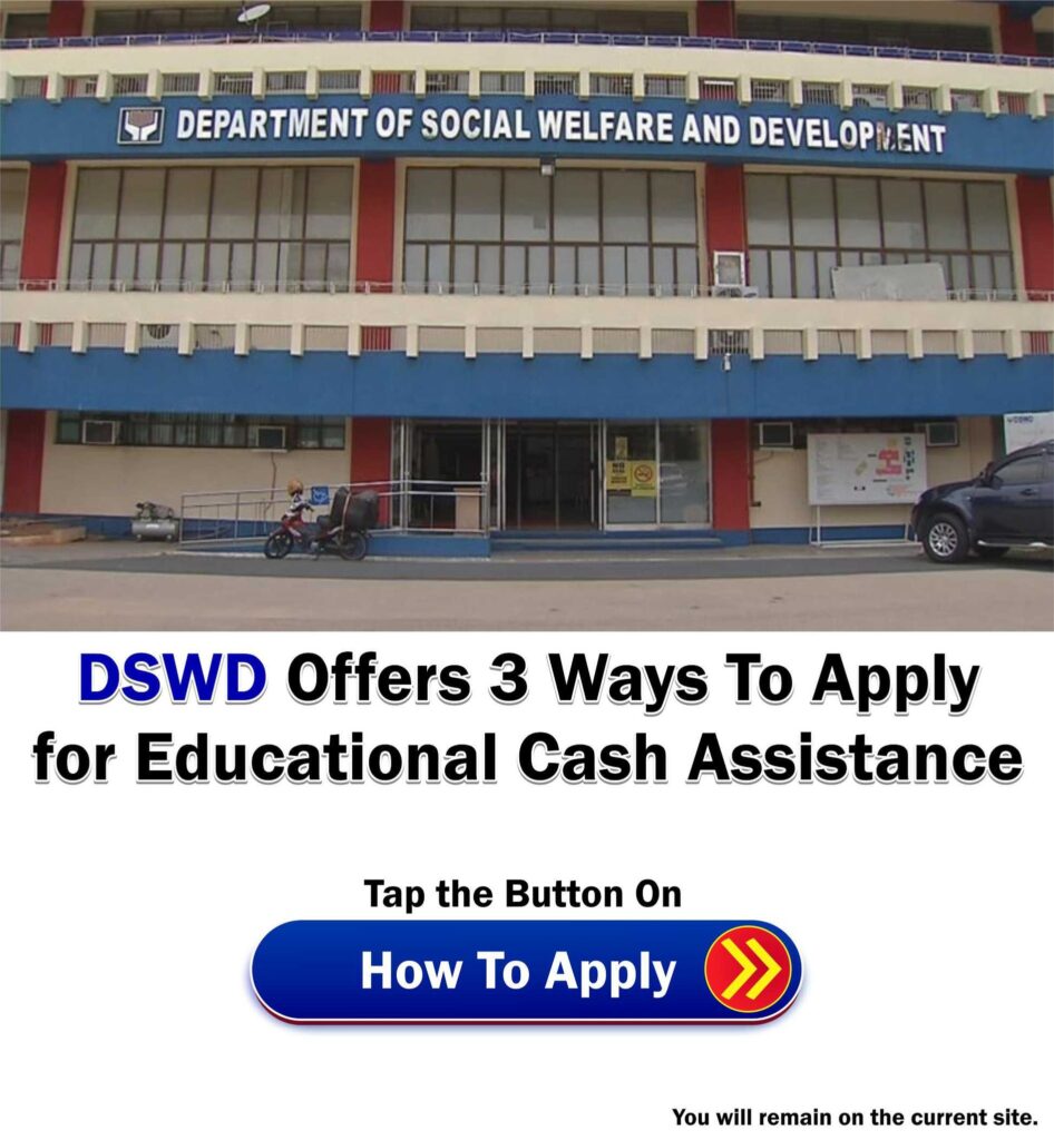 How To Apply for DSWD Educational Cash Assistance