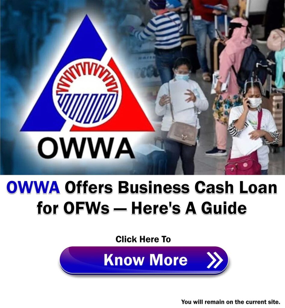 OWWA Business Cash Loan for OFWs