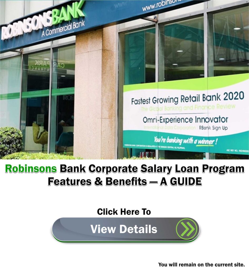 Robinsons Bank Corporate Salary Program