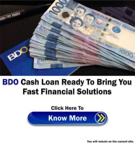 BDO Cash Loan