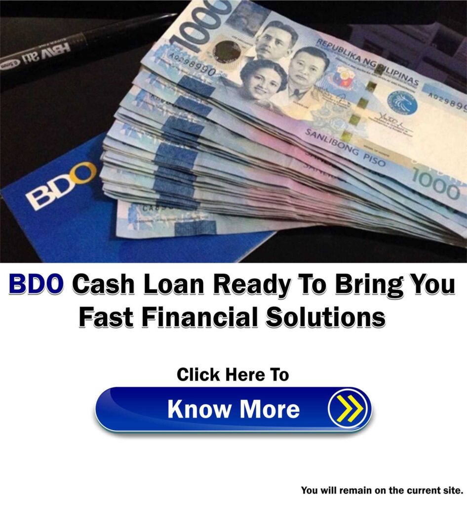 BDO Cash Loan