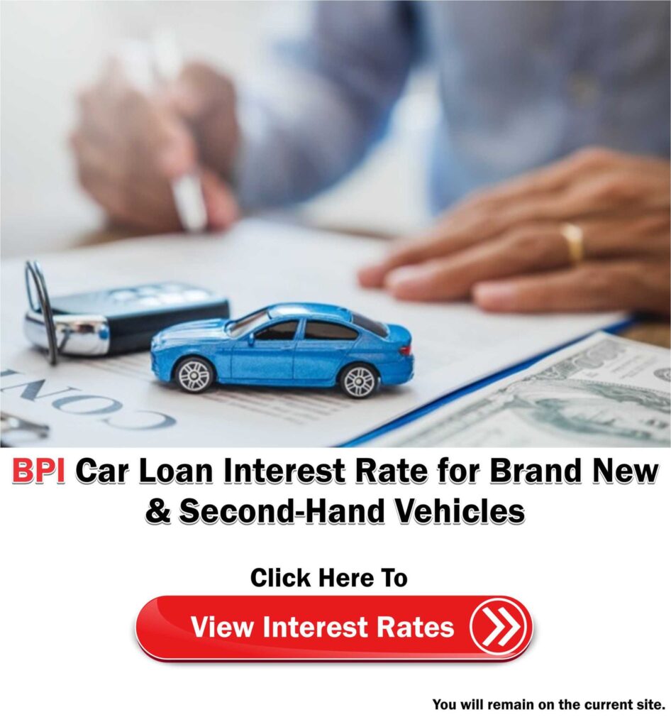 BPI Car Loan Interest Rates