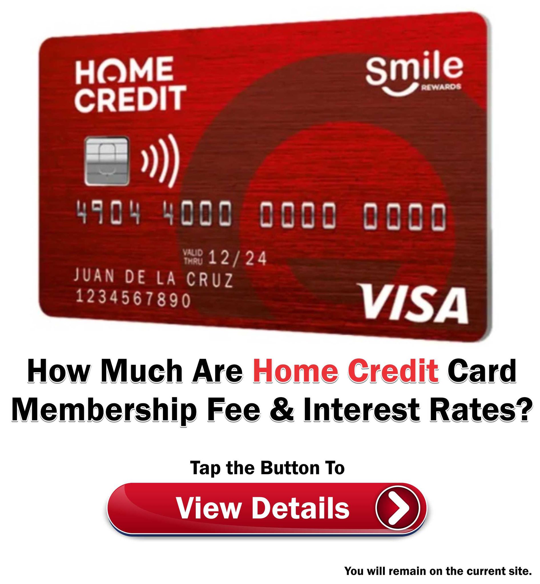 Home Credit Card Membership Fee