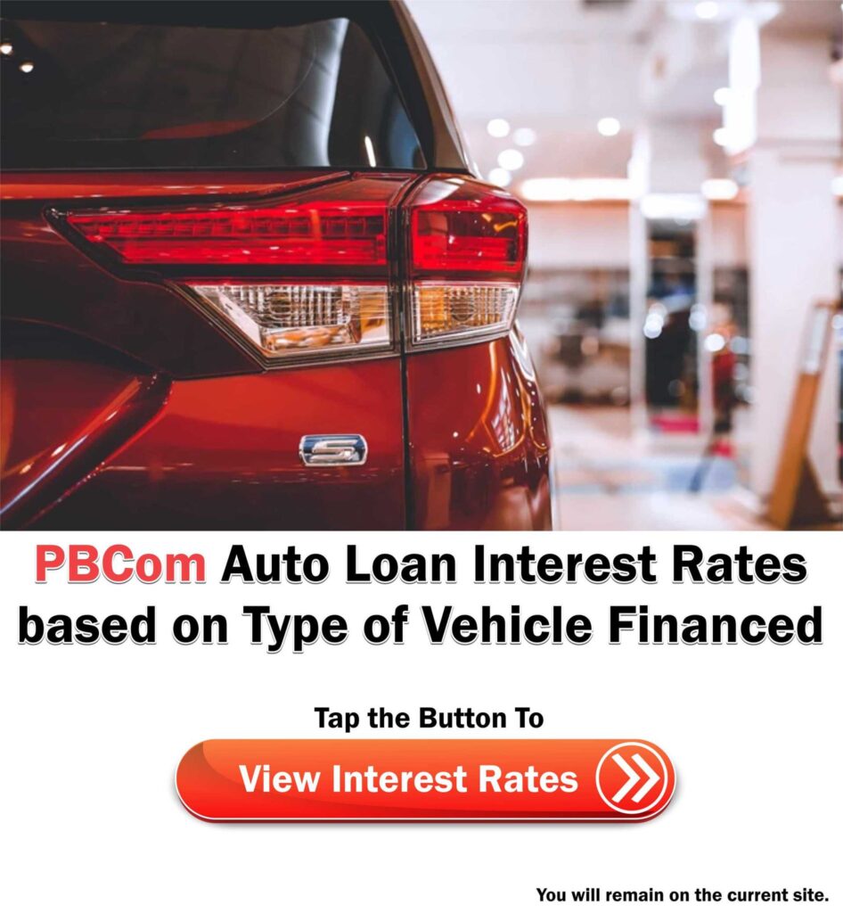 PBCom Auto Loan Interest Rates