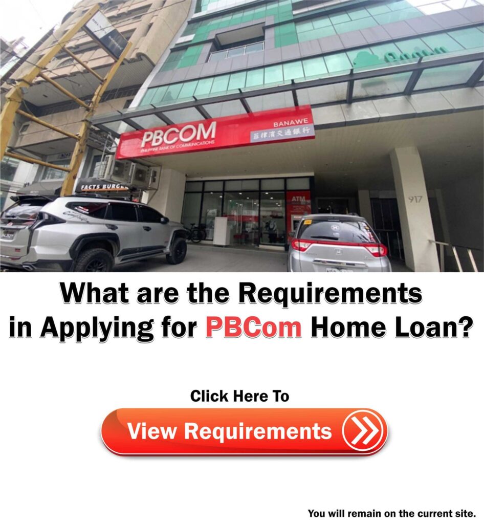 PBCom Home Loan Requirements