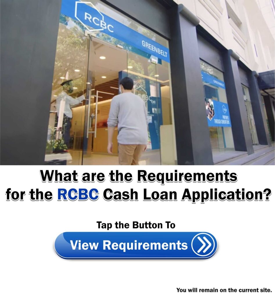 RCBC Cash Loan Requirements