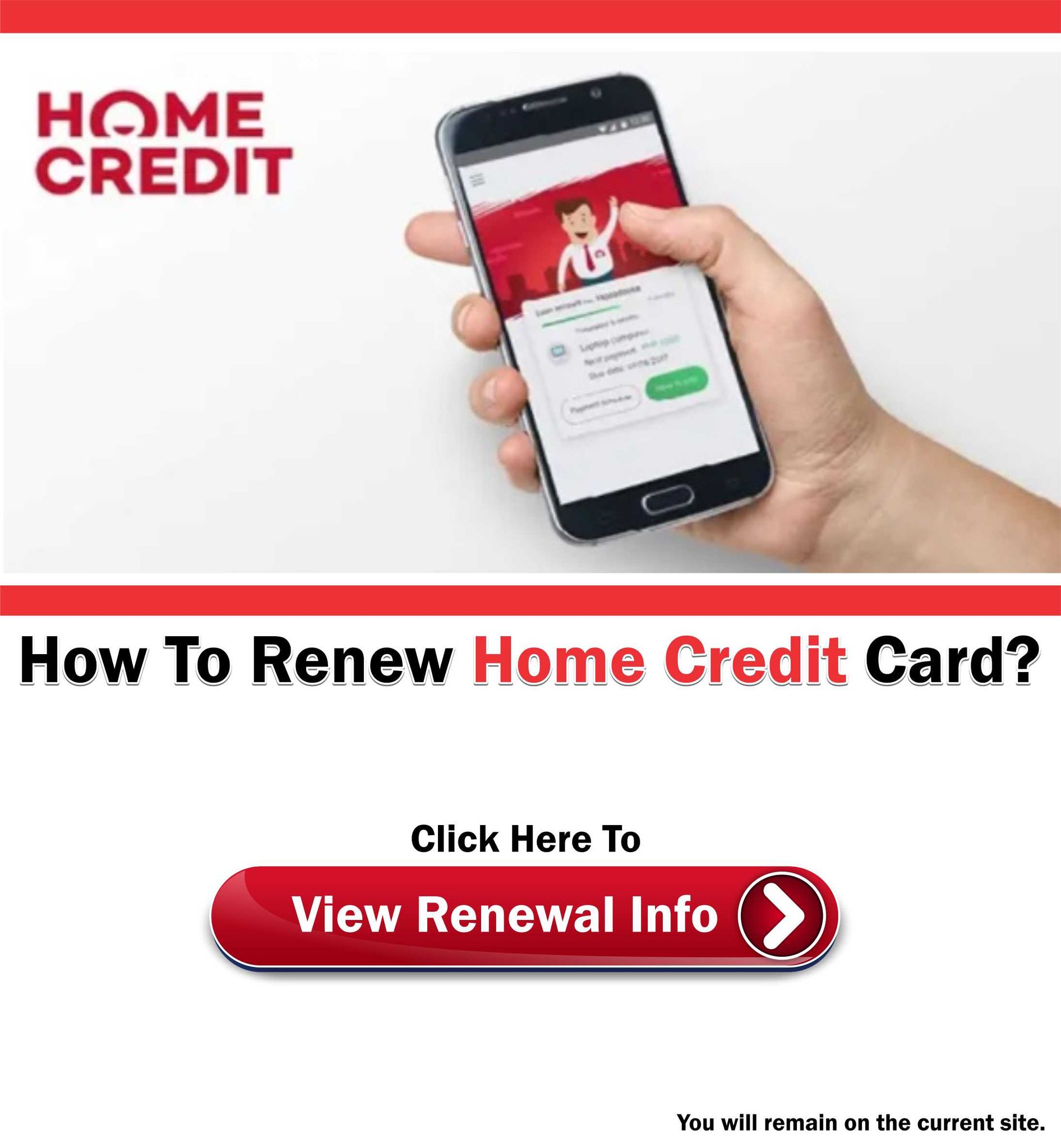 Renew Home Credit Card