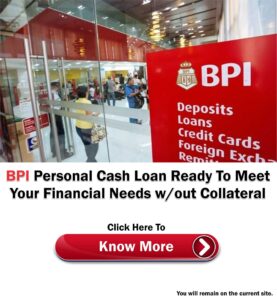 BPI Personal Cash Loan