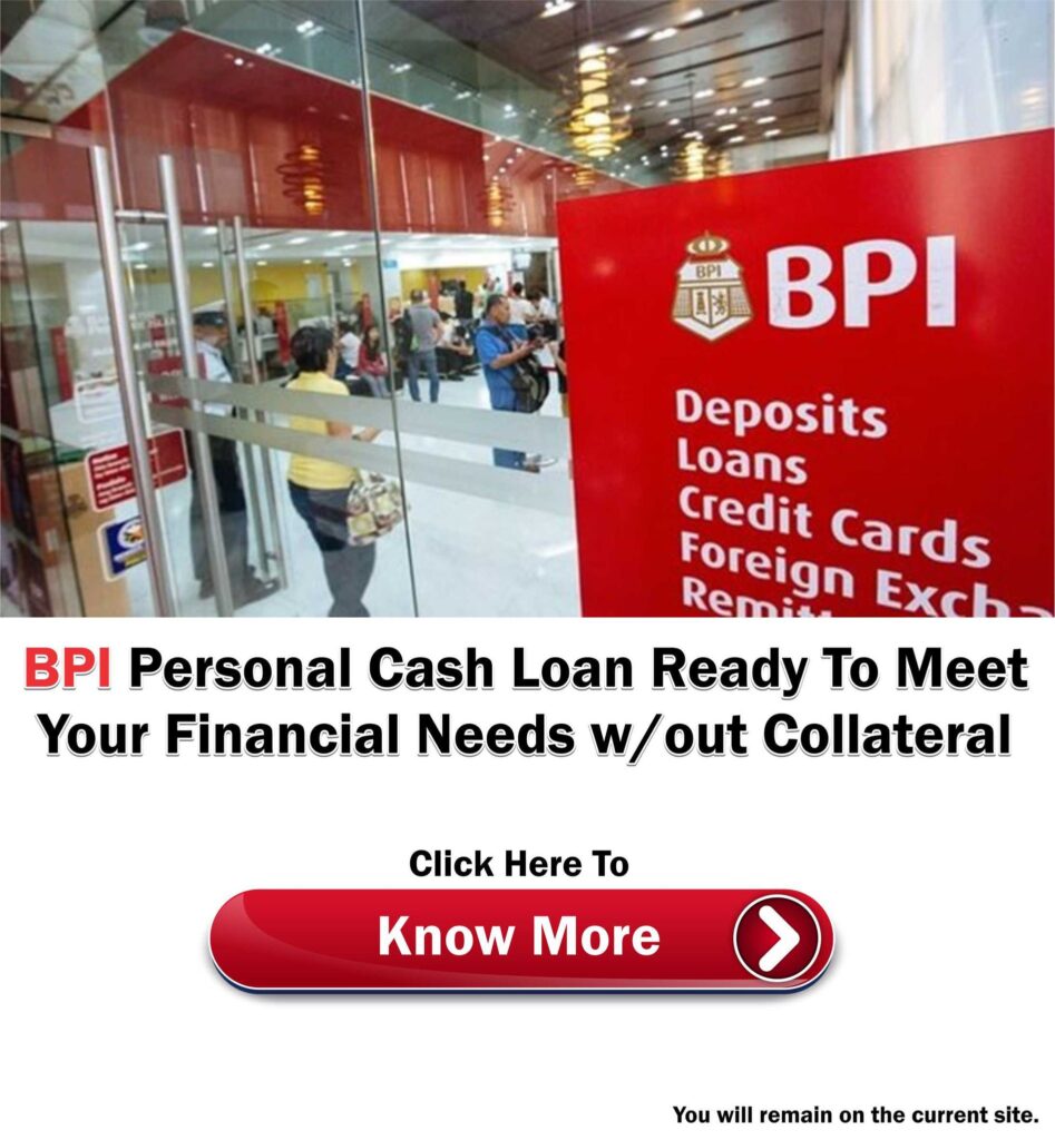 BPI Personal Cash Loan