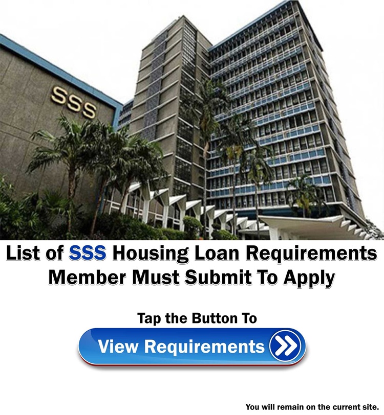 List of SSS Housing Loan Requirements