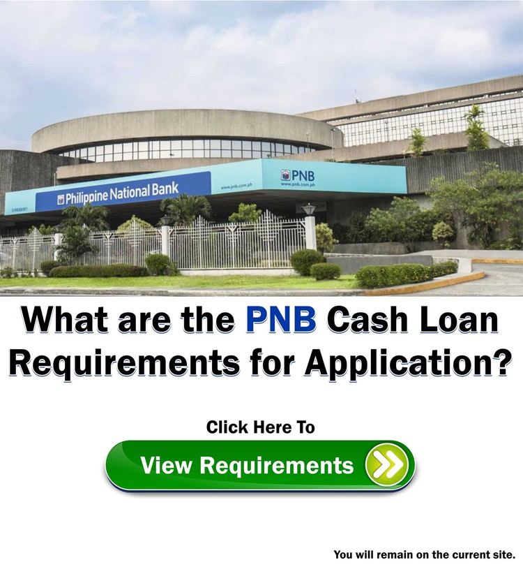 PNB Cash Loan Requirements